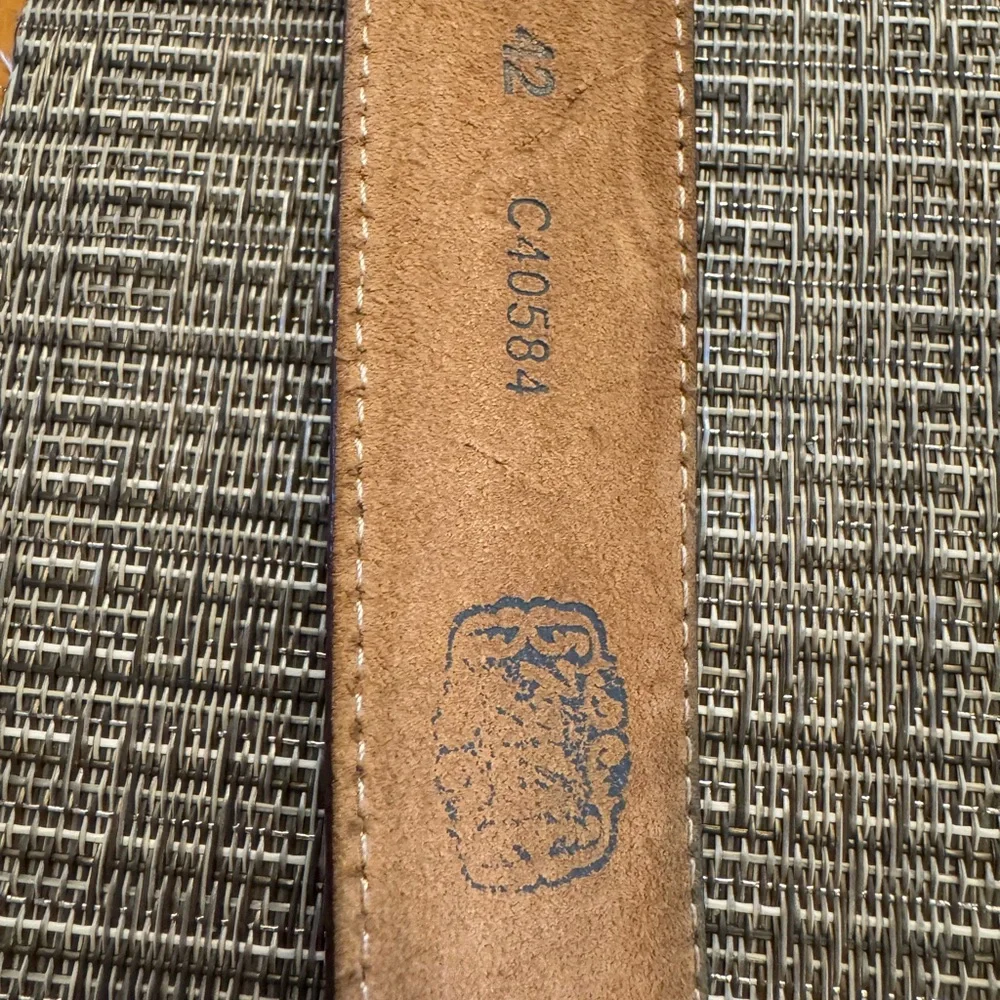TONY LAMA Brown Leather Belt with Silver Buckle EUC - Picture 6 of 6